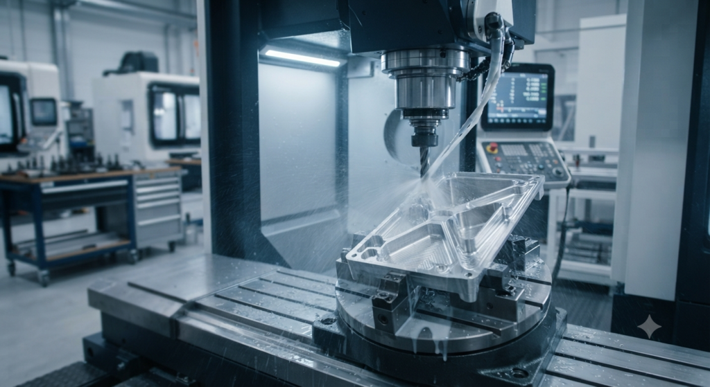 Precision 5-axis CNC machining of aerospace titanium structural components at TONGCRX