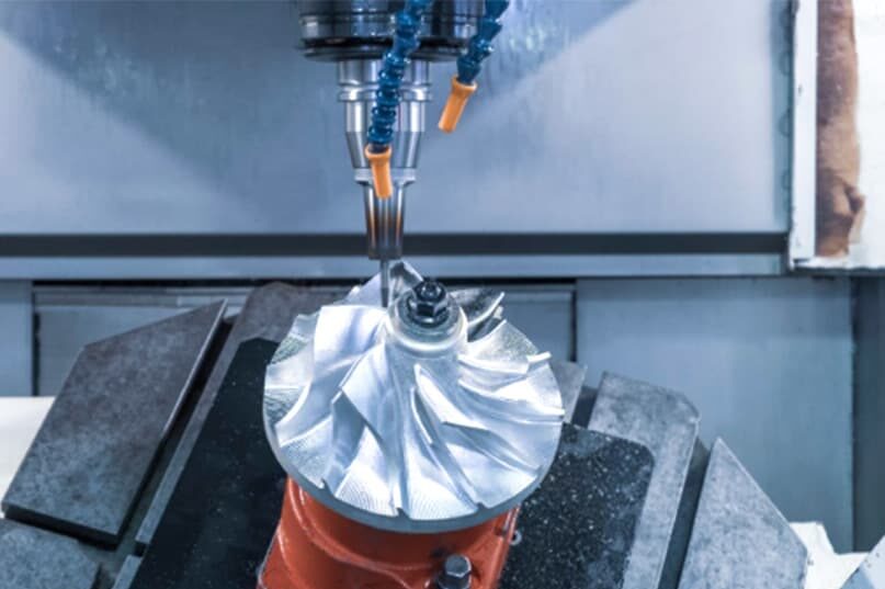High-precision 5-axis CNC machining of titanium and nickel-based superalloys