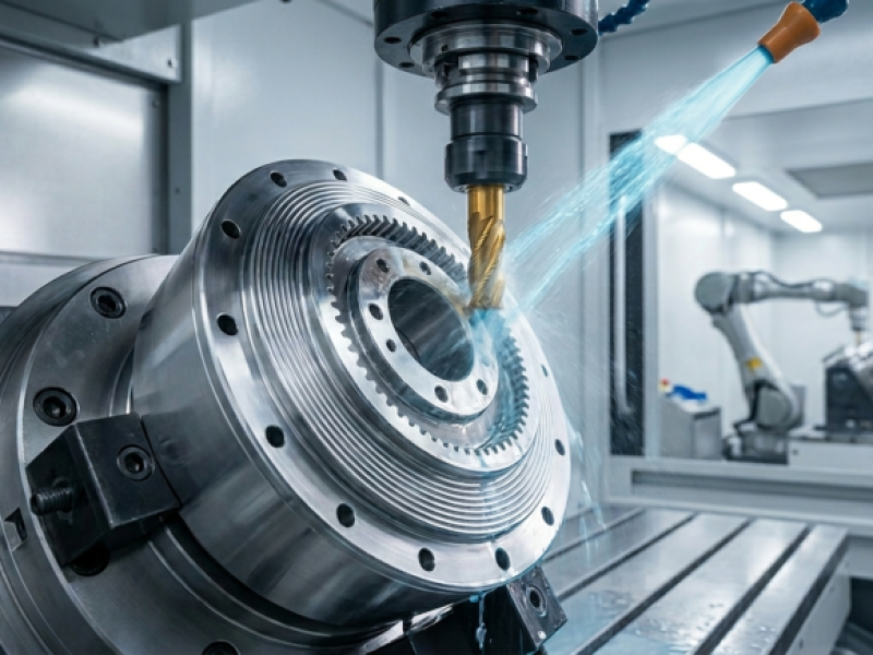 high-precision-robotics-gearbox-housing-cnc-machining